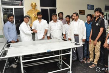 Sai Dharam Tej and Pawan Kalyan Fans Donated Stretchers To Gandhi Hospital